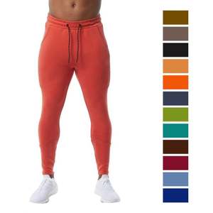 OEM personnalisé Sport Gym Slim Fit Joggers Sérigraphie de haute qualité Running Drawstring Fleece Pantalon ajusté pour hommes Vente en gros - Product Image 1