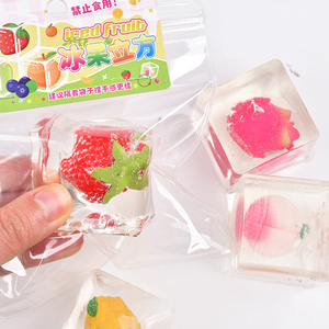 Jouets anti-stress les plus populaires en TPR transparent en forme de fruits, boules à presser pour la décompression et le soulagement du stress pour enfants - Product Image 2