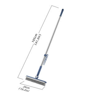 2024 Multifuncional Piso limpeza empurrar vassoura com punho longo do <span class=keywords><strong>metal</strong></span> <span class=keywords><strong>Scrub</strong></span> Escova para Limpeza Banheiro Cozinha Floor escova - Product Image 3