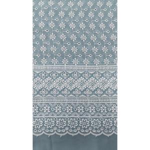 Tissu Georgette Schiffli de qualité export avec broderie florale détaillée pour robes de créateurs, saris et kurtis à vendre - Product Image 4