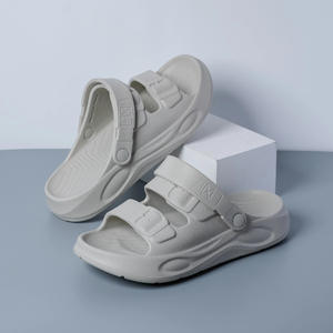 Sandales d'été pour hommes, noires, antidérapantes, confortables, pour la conduite en plein air, la plage, chaussures à enfiler, utilisables en quatre saisons - Product Image 5