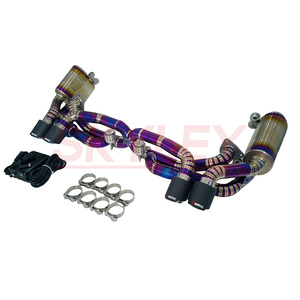 Hochleistungs-Titan-Auspuffrückseite für Porsche 911 991.1 Carrera <span class=keywords><strong>tager</strong></span> 4 2012-2015 3,4 l mit Schalldämpferventilen Rohre - Product Image 5