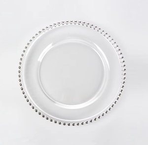 จานอาหารทรงกลมแก้วใสรักษ์โลกขนาด 13 นิ้ว ขายส่งสำหรับใช้ในครัวเรือน - Product Image 4