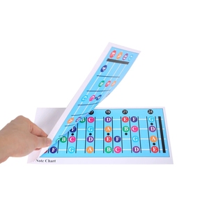 Tableau de notes de frettes de basse laminé et codé par couleur en gros, accessoires pédagogiques pour écoles de musique - Product Image 4
