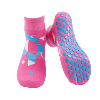 Chaussettes de trampoline antidérapantes à la cheville, personnalisées en gros, pour le saut sur trampoline