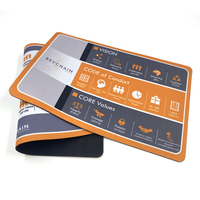Tapis de souris personnalisé de haute qualité, confortable, anti-rayures, avec impression par sublimation, forme rectangulaire, logo personnalisé en stock