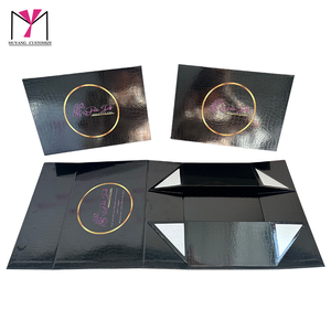 กล่องของขวัญสั่งทำพิเศษ MUYANG กล่องใหญ่แบบหรูหรา บุซาติน กระดาษกันไขมัน กล่องกระดาษแข็งเคลือบยูวี พรีเมียม พร้อมลายหนัง - Product Image 5