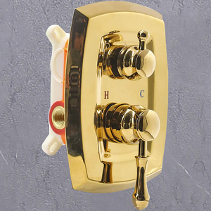 Système <span class=keywords><strong>de</strong></span> douche antique HONGDEC : Pommeau <span class=keywords><strong>de</strong></span> douche vintage <span class=keywords><strong>de</strong></span> 9 pouces avec douchette, <span class=keywords><strong>robinet</strong></span> mitigeur <span class=keywords><strong>2</strong></span> voies en laiton, ensembles <span class=keywords><strong>de</strong></span> robinetterie murale - Product Image 6