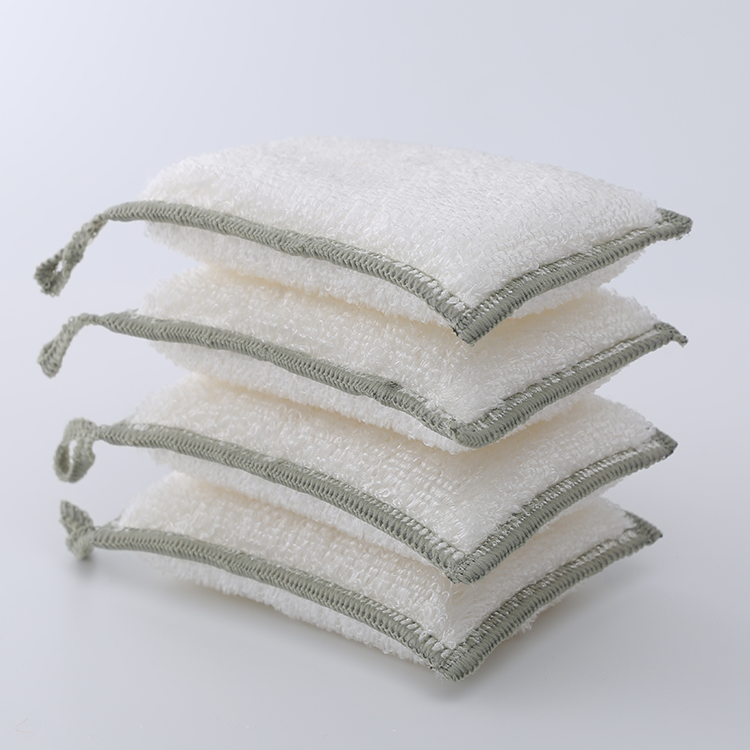 Высококачественная Экологичная биоразлагаемая губка натуральные тряпочки из бамбуковых волокон кухонная губка