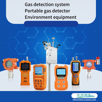Détecteur multi-gaz IP65 OC-850 Ex H2S CO O2 CO2 5 en 1 avec stockage de données pour la détection de fuites de gaz sur site industriel