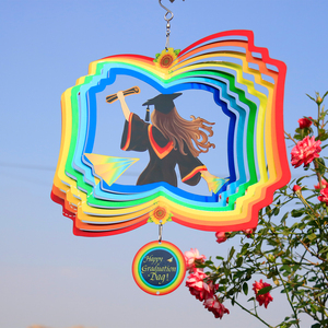Venta al por Mayor de Molinillos de Viento Rectangulares de Metal Impermeables con Diseño de Colibrí de 12 Pulgadas, Estilo Art Deco, Color Personalizable para Decoración de Jardín - Product Image 2