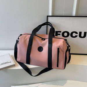 Sac de voyage de gymnastique <span class=keywords><strong>rose</strong></span> Sac de sport de gymnastique imperméable pour hommes <span class=keywords><strong>et</strong></span> femmes Sac de sport avec compartiment à chaussures Sac de sport <span class=keywords><strong>rose</strong></span> - Product Image 1