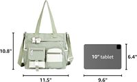 Sac à bandoulière zippé Phaoullzon, sac messager mignon à une seule bandoulière pour adolescents, sac fourre-tout en nylon Kawaii