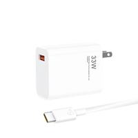 Chargeur rapide USB 33W pour téléphone portable Redmi Turbo Charge, chargeur de voyage avec câble USB, adaptateur secteur USB à charge rapide 33W