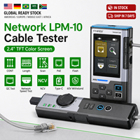 Testeur de câble réseau FNIRSI LPM-10A, traceur PoE, mesure de tension NCV, mesure de longueur, sertissage RJ45 RJ11, anti-interférence, flash, IP55