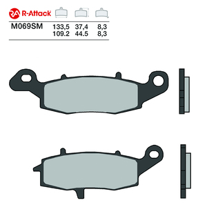 Pastillas de Freno Delanteras para Motocicleta R-Attack M069SM, Cobre Sinterizado, Homologadas R90 - Product Image 1