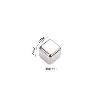 Cubes de glace en acier inoxydable 304, ensemble de pierres à vin, pour bière, boissons, whisky, accessoires de bar, cubes de glace métalliques recyclables à congélation rapide - Product Image 6