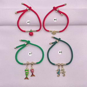 BM1192 Chic 18k Plaqué Or Émail Émail Fantôme Cri Citrouille Halloween <span class=keywords><strong>Poisson</strong></span> Charme Chaîne Cordon Bracelet pour Filles Garçons Femmes - Product Image 5