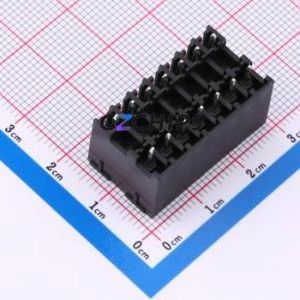 DB2EVHB-3.81-2*7P-BK Plug-in Terminal Block Through hole,P=3.81mm Connector Board-to-Board / Socket - Closed 2x7P 3.81mm Black - Product Image 2