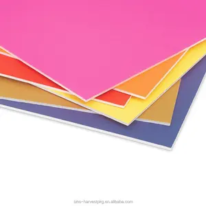 Placa de espuma de papel colorida para publicidade, placa de espuma branca para cartazes, folhas de 5mm
