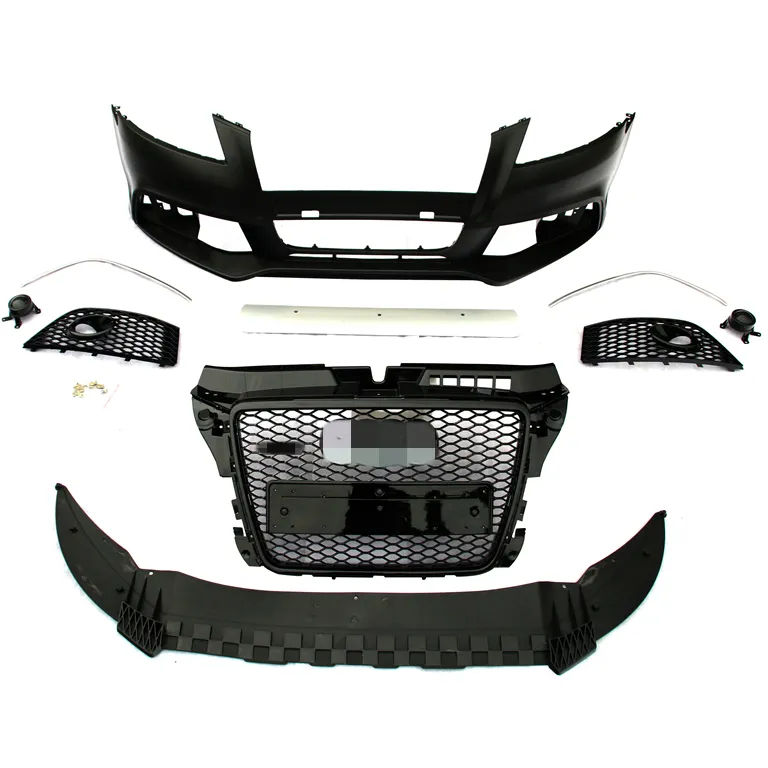 Wholesale Price Front Bumper With Honeycomb Grill For Audi A3 Facelift 2008-2011 RS3 Type A3 Bumper Body Kits