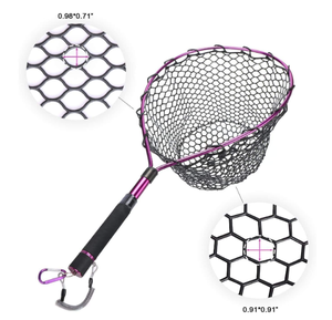 Cao su lưới đánh cá lớn gấp hạ cánh <span class=keywords><strong>Net</strong></span>, đóng mở nhôm cực xử lý với sâu <span class=keywords><strong>Net</strong></span> cho câu cá - Product Image 3