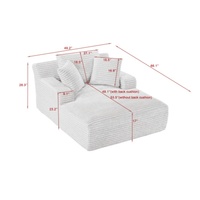Ensemble de canapés sectionnels inclinables Monovel - Design moderne, idéal pour les appartements, canapé durable avec rembourrage en éponge compressée intégrée sous vide