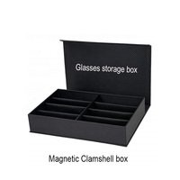 Étui à lunettes de soleil de luxe personnalisé OMT, étui pour lentilles de contact, emballage pour lunettes, style livre magnétique, rigide, laminage mat, montre