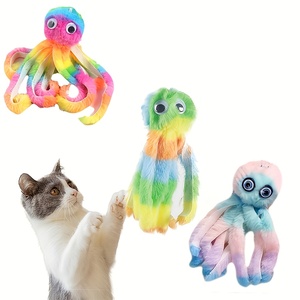 Jouet en <span class=keywords><strong>peluche</strong></span> pieuvre réversible personnalisé en gros, écologique, moderne et classique, pour chiens et chats, de luxe et tendance, pour herbe à chat et dessins animés - Product Image 6