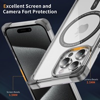 Coque de téléphone magnétique transparente hybride classique pour iPhone 14/13 antichoc et compatible avec iPhone 14 Pro Max