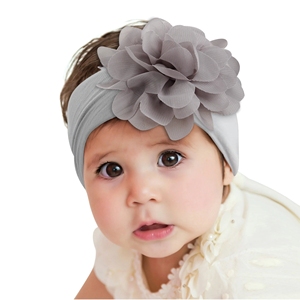 22 màu sắc bé Nylon headbands hairbands tóc kết thúc tốt đẹp Lớn voan hoa elastics cho bé gái sơ sinh trẻ mới biết đi trẻ em - Product Image 3