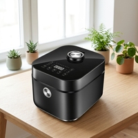 Cuisinière à riz numérique GB-MC180 5L 780W, chauffage électromagnétique IH, contrôle numérique du minuterie, cuve intérieure en plastique et acier inoxydable, cuiseur vapeur