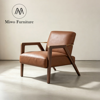 Fauteuil inclinable moderne en bois massif, fauteuil de salon pivotant capitonné pour chambres d'hôtel, mobilier de salon et de loisirs