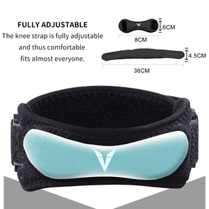 Estabilizador <span class=keywords><strong>de</strong></span> Rótula Ajustable para Deportes, Levantamiento <span class=keywords><strong>de</strong></span> Pesas, Fitness, Gimnasio, Alivio del Dolor <span class=keywords><strong>de</strong></span> Rodilla, Soporte para Tendón Rotuliano - Product Image 2