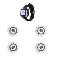 Système d'appel sans fil pour serveurs CTW06, montre-pager + bouton d'appel de table CTT19 pour restaurant, café, hôtel