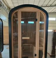 Sauna traditionnel en cèdre rouge canadien pour 2 personnes, mini sauna intérieur avec chauffage, écologique