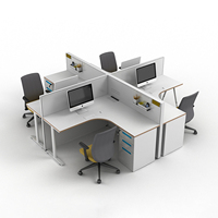 Prix d'usine Chine – Poste de travail modulaire long et moderne à 8 places avec cloison de séparation pour bureau et atelier