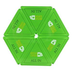 Botón de póker personalizado de alta calidad, Cartucho de <span class=keywords><strong>casino</strong></span> de acrílico triangular, con diseño <span class=keywords><strong>gratis</strong></span> de logotipo personalizado - Product Image 6