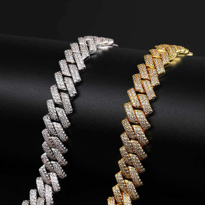 Collar de Eslabones Cubanos de Moissanita Personalizado Premium, Plata 925, Joyería Hip Hop, Cadena Estilo Iced Out para Hombres y Mujeres, Regalo para Bodas y Fiestas - Product Image 6