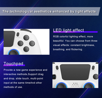 Mejor Joystick para Juegos de PC 2024, Giroscopio de Seis Ejes, Motor de Vibración, Controlador de Juegos P4, Gamepad Inalámbrico con Conexión BT