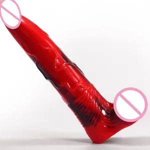 YOCY 210 sex dildo with long thick and strong silicone penis like a deer s penis and it is pleasurable by friction