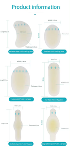 자체 접착 젤 힐 방지 프로텍터 신발 스티커 접착 패드 하이드로 콜로이드 물집 석고 패치 상처 드레싱 - Product Image 6