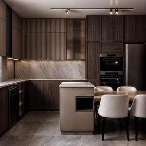 ชุดตู้ไม้แบบแยกส่วนสำหรับเก็บในห้องครัวชุดสมบูรณ์ตู้ไม้อะคริลิกสำหรับผิวหน้าแผงประตูรวมถึงก๊อกน้ำ - Product Image 2