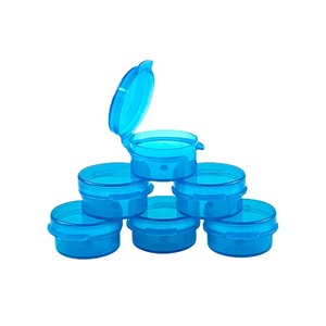 Custom Logo 1g 3g 5g 10g Plastic Self Locked Jars Mini Pill Container Tiny Jar for Travelling Medicine Balm Jar with Lid