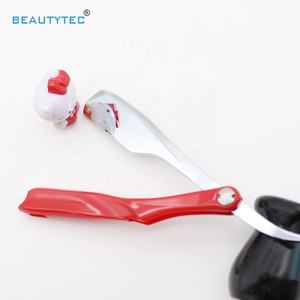 전문 도매 거울 이발사 면도 면도기 마무리 단일 블레이드 목 수염 절단 접는 칼 스트레이트 이발사 면도기 - Product Image 3