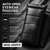Pochette de protection compressible personnalisée pour lunettes, design hiver, pour lunettes de soleil et téléphone portable