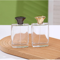 Flacons de parfum vides en verre transparent rectangulaires de 100 ml avec pompe pulvérisatrice, personnalisables avec logo, pour cosmétiques, assurance qualité, MOQ flexible