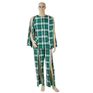 Estilo de cremallera para hombres, fácil de poner y quitar, bata de paciente, bata de lactancia completamente abierta, <span class=keywords><strong>pijama</strong></span> para ancianos postrados en cama - Product Image 2