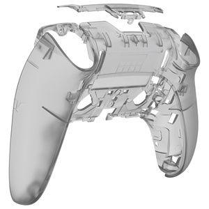 EXtremeRate Reemplazo de la cubierta de la carcasa trasera negra transparente para el controlador Dualsense <span class=keywords><strong>PS5</strong></span> Edge - Product Image 2