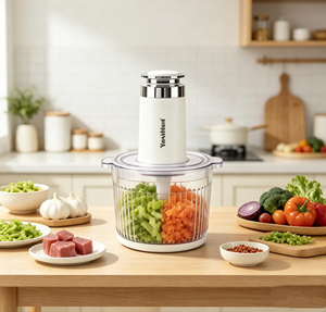 Appareil de cuisine multifonction flexible et personnalisable de 1,2 L intégrant hacher, pétrir et moudre pour répondre aux besoins de cuisson quotidiens - Product Image 1
